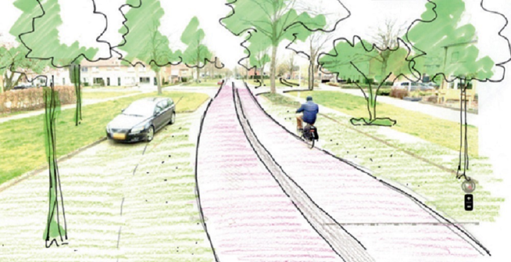 20240329-schets-fietsstraat-albert-hahnweg-in-lochem