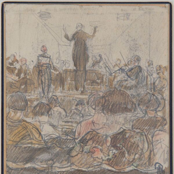 Het-concert-Ko-Cossaar-1874-1966-Keuze-van-Matthijs-van-Nieuwkerk-Concert-o.l.v.-H.-v.d.-Berg-orkestdirigent-te-Delft-tekening-op-papier.-Collectie-Simonis-Bu-002.jpg