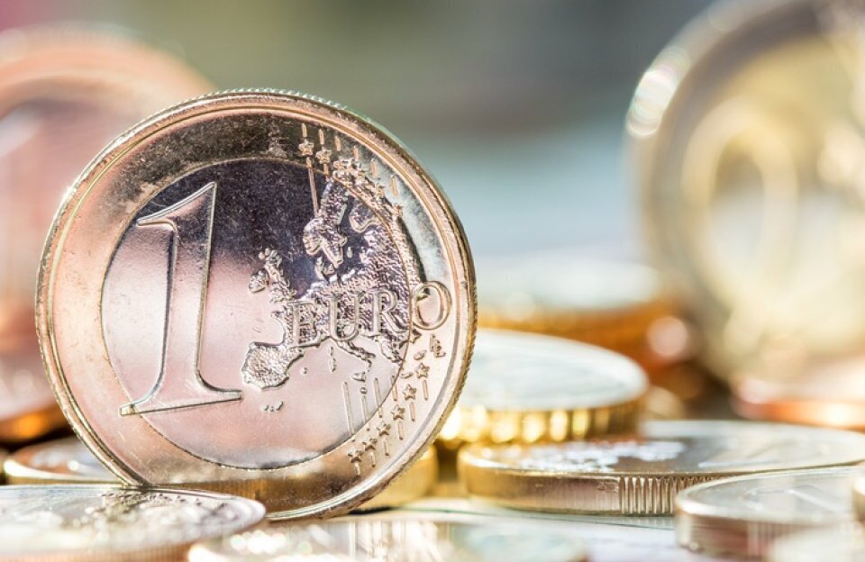 Financien muntjes geld